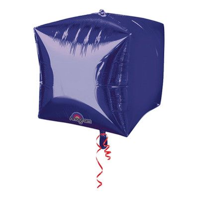 Folieballong Lila Kub