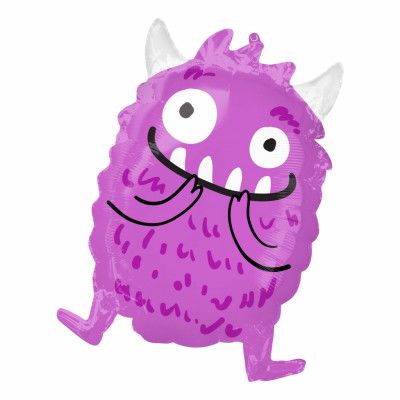 Folieballong Lila Monster Shape