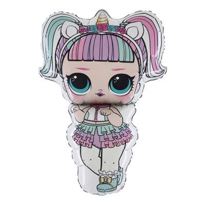 Folieballong LOL- Surprise Unicorn Shape