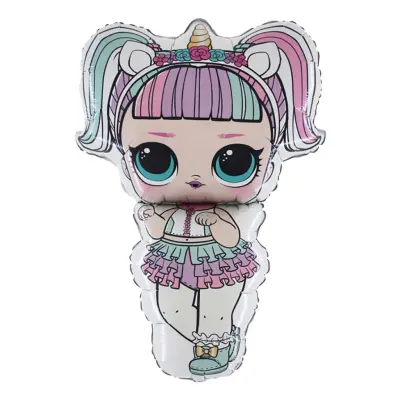 Folieballong LOL- Surprise Unicorn Shape
