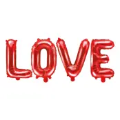 Folieballong Love Röd