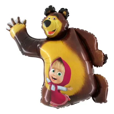 Folieballong Masha och Björnen Shape