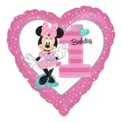 Folieballong Mimmi Pigg 1st Birthday