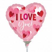 Folieballong Mini I Love You Hjärta