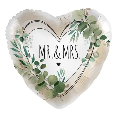 Folieballong Mr.&Mrs