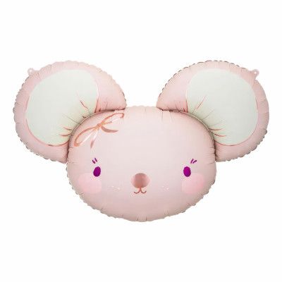 Folieballong Mus Rosa