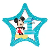 Folieballong Musse Pigg 1st Birthday