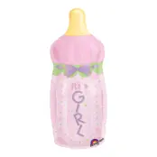 Folieballong Nappflaska It's a Girl Shape