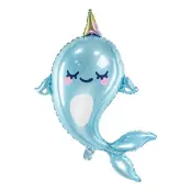 Folieballong Narwhal