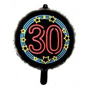 Folieballong Neon Rund 30
