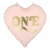 Folieballong One Ljusrosa