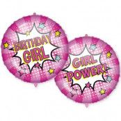 Folieballong "BIRTHDAY GIRL"