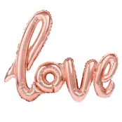 Folieballong"love"Rosé