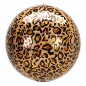Folieballong Orbz Leopard