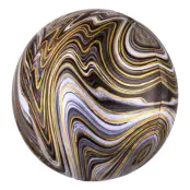 Folieballong Orbz Marmor Svart