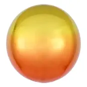 Folieballong Orbz Ombré Gul&Orange