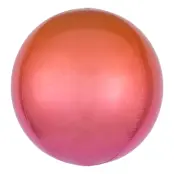 Folieballong Orbz Ombré Röd&Orange