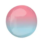 Folieballong Orbz Röd/Blå