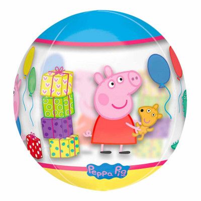 Folieballong Orbz Transparent Greta Gris