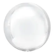 Folieballong Orbz Vit