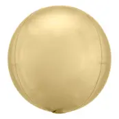 Folieballong Orbz White Gold