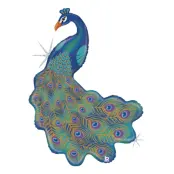 Folieballong Påfågel