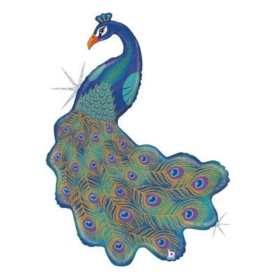 Folieballong Påfågel