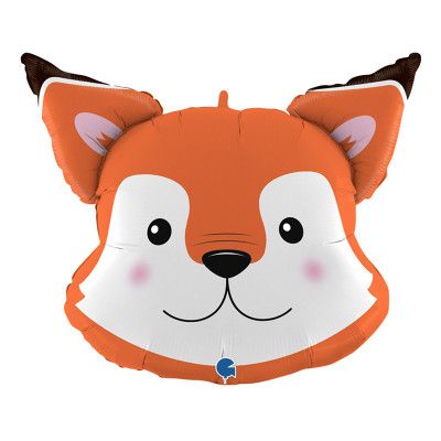 Folieballong Räv Huvud - 1-pack