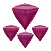 Folieballong Rosa Diamant