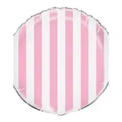 Folieballong Rosa Randig