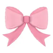 Folieballong Rosett Rosa Stor