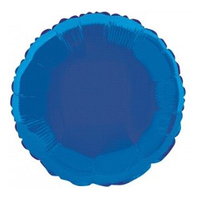 Folieballong Rund Blå