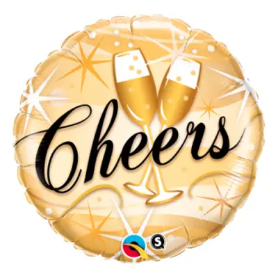 Folieballong Rund Cheers