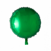 Folieballong rund grön - 46 cm