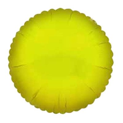 Folieballong Rund Gul