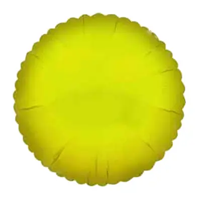 Folieballong Rund Gul