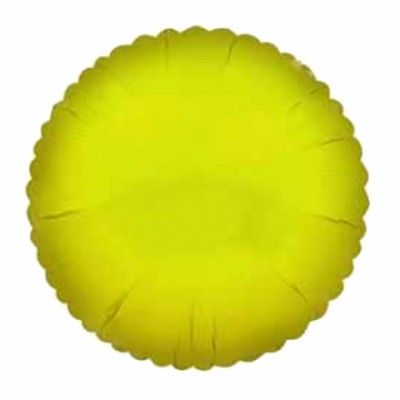 Folieballong Rund Gul