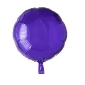 Folieballong rund lila - 46 cm