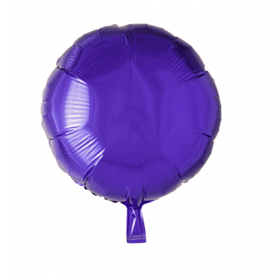 Folieballong rund lila - 46 cm