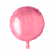 Folieballong rund ljusrosa - 46 cm