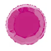 Folieballong rund mörkrosa - 46 cm