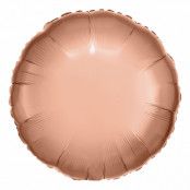 Folieballong Rund Metallic Roséguld