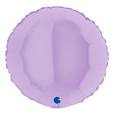 Folieballong Rund Pastell-Lila Matt - 45 cm