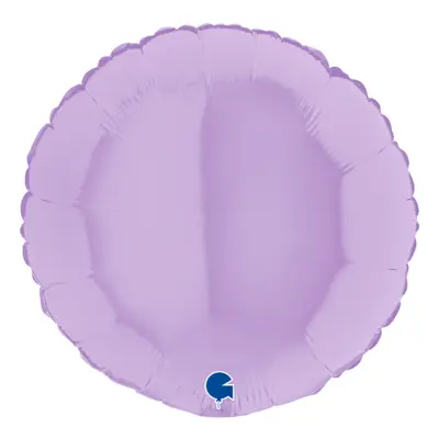 Folieballong Rund Pastell-Lila Matt - 91 cm