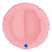 Folieballong Rund Pastellrosa Matt - 45 cm