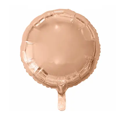 Folieballong rund roseguld - 46 cm