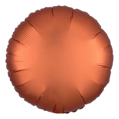 Folieballong Rund Satin Bärnsten