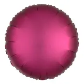 Folieballong Rund Satin Granatäpple