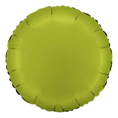 Folieballong Rund Satin Matcha Latte