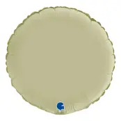 Folieballong Rund Satin Olive Green